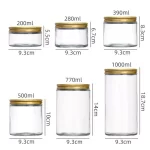 Wholesale 100ml-1000ml Straight Sided Glass Food Jar W/ Cap | Eaglebottle