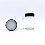 Wholesale 1oz 2oz 3oz 4oz 5oz 8oz 10oz 12oz 16oz 18oz Sided Clear Glass Child Resistant Proof Weed Jars | Eaglebottle