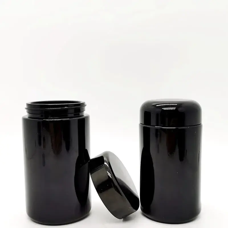 100-1000ml Black UV Violet Jar w/Cap