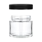 Wholesale Child Resistant Thick Wall Cr Glass Jar 2 4 8 10oz Straight Sided Rounded Glass Container For 3.5g Flowers | Eaglebottle