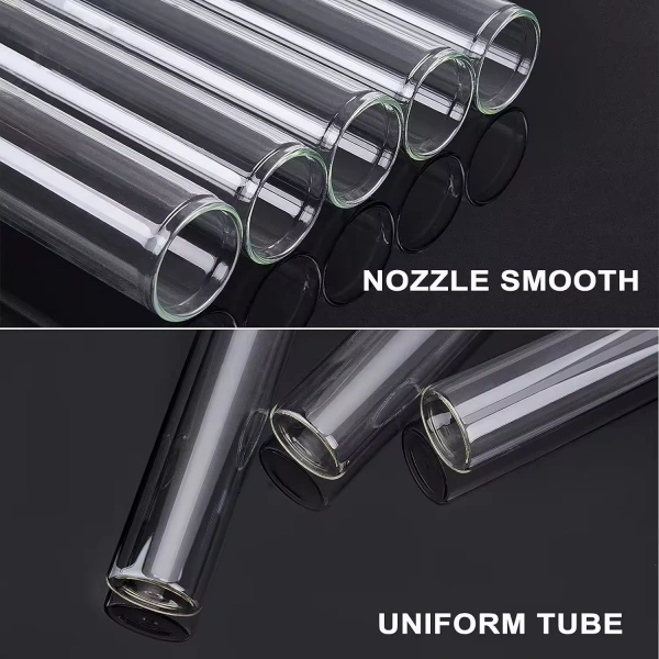 Wholesale 10ml Borosilicate Glass Test Tube Vial Cork Stopper Custom 30ml 40ml 50ml 60ml 80ml 100ml Clear Tubular Vial