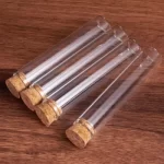 Wholesale Wholesale 10ml Borosilicate Glass Test Tube Vial Cork Stopper Custom 30ml 40ml 50ml 60ml 80ml 100ml Clear Tubular Vial | Eaglebottle