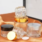 Wholesale Custom Mini 10ml 15ml 30ml Amber Clear Blue Black Glass Lip Balm Containers Cosmetic Cream Jars 5g 0.5oz Skincare Jar With Lid | Eaglebottle