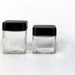 Wholesale Flower Packaging Smell Proof 3oz 4oz 5oz Square CR Glass Jar with Child Resistant Plastic Lids | Eaglebottle