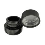 Wholesale Glass Baller Jar Food Grade Smell Proof Oil Solid Black UV Glass Jar 5ml 9ml 1 Gram Concentrate Container with Black Child Resistant Lid | Eaglebottle