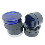 Wholesale Wholesale 5 Ml 9MI Mini Oval Crc Cap Baller Container Blue 3Ml 7ML Glass CBD Concentrate Jar With Childproof Cap | Eaglebottle