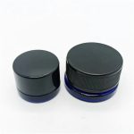 Wholesale Wholesale 5 Ml 9MI Mini Oval Crc Cap Baller Container Blue 3Ml 7ML Glass CBD Concentrate Jar With Childproof Cap | Eaglebottle