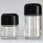 Wholesale 1 Oz 2 Oz 4 Oz 6 Oz 3.5g Customized Printed Child Proof Clear Glass Jar With Black Child Resistance Lids | Eaglebottle