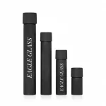 Wholesale 115mm 120mm Matte Color Glass Tube Black Top Pre-packaging Custom Rolling Glass Tubes With Child-resistant Cap | Eaglebottle