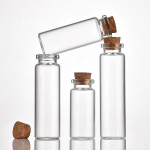 Wholesale Diameter 30mm 30ml 35ml 40ml 50ml 60ml gift glass Vials Test Tube With Cork flat bottom Transparent Lab Empty Scented tea Tubes | Eaglebottle