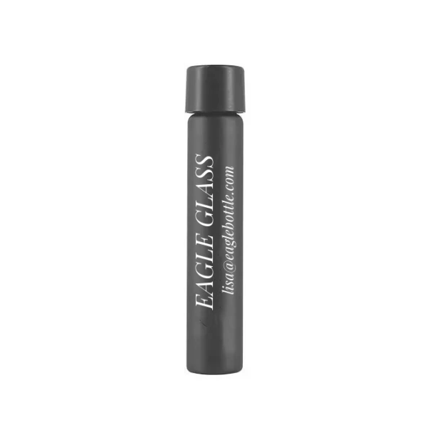 Matte Black Glass Pre-Roll Tube with Childproof Lid Pipes Tube Resistant Logo Glass Packaging Customized