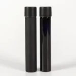 Wholesale 115mm 120mm Matte Color Glass Tube Black Top Pre-packaging Custom Rolling Glass Tubes With Child-resistant Cap | Eaglebottle