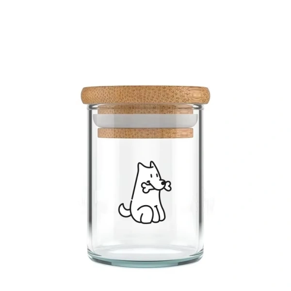 Glass airproof jar