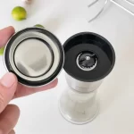 Wholesale ABS Plastic And Pepper Grinder Mill Bottle Spice Jar 180ml 200ml Glass Manual Grinding Bottle | Eaglebottle