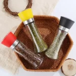 Wholesale ABS Plastic And Pepper Grinder Mill Bottle Spice Jar 180ml 200ml Glass Manual Grinding Bottle | Eaglebottle