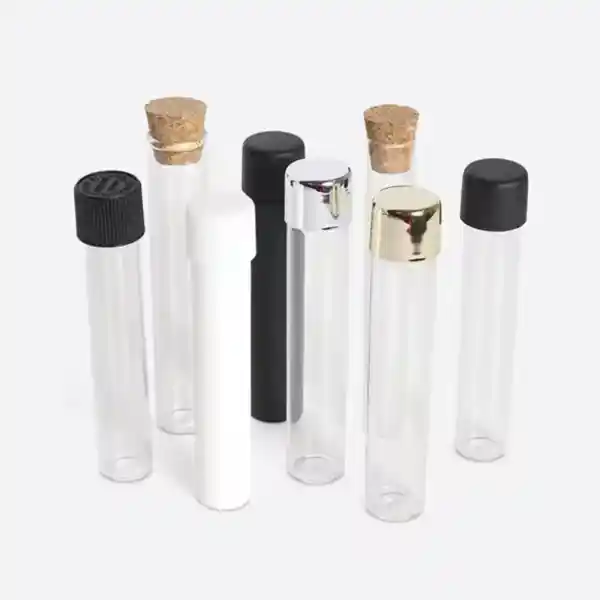 Glass Cigarette Bottle cone packaging Pre-Roll Joint Tubes