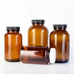 Wholesale Pharmaceutical 30ml 60ml 100ml 200ml 500ml Glass Pill Bottle Wide Mouth Amber Glass Tablet Jar For Pill Capsule Packaging | Eaglebottle