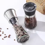 Wholesale ABS Plastic And Pepper Grinder Mill Bottle Spice Jar 180ml 200ml Glass Manual Grinding Bottle | Eaglebottle