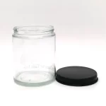 Wholesale 6oz 8oz 9oz Clear/Amber /Blue Straight sided Glass Jar W/ Cap | Eaglebottle