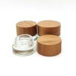 Wholesale 5ml 7ml 9ml Transparent Glass Concentrate Jar With Bamboo Child Resistant Lid | Eaglebottle