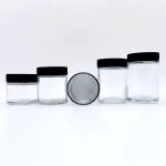 Wholesale 1oz 2oz 3oz 4oz 5oz 8oz 10oz 12oz 16oz 18oz Sided Clear Glass Child Resistant Proof Weed Jars | Eaglebottle