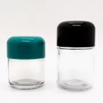 Wholesale Round Clear 1oz 2oz 3oz 4oz Glass Marijuana Jar With Dome Child Resistant Cap | Eaglebottle