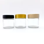 Wholesale 1oz 2oz 3oz 4oz 5oz 8oz 10oz 12oz 16oz 18oz Sided Clear Glass Child Resistant Proof Weed Jars | Eaglebottle