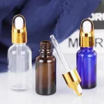 Wholesale Empty Cosmetic Essential Oil Use Clear Blue Amber Glass Boston Bottles With Screw Cap Dropper Bottle 30ml 60ml Supplier | Eaglebottle