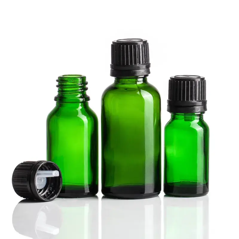 glass essential oil euro dropper bottle