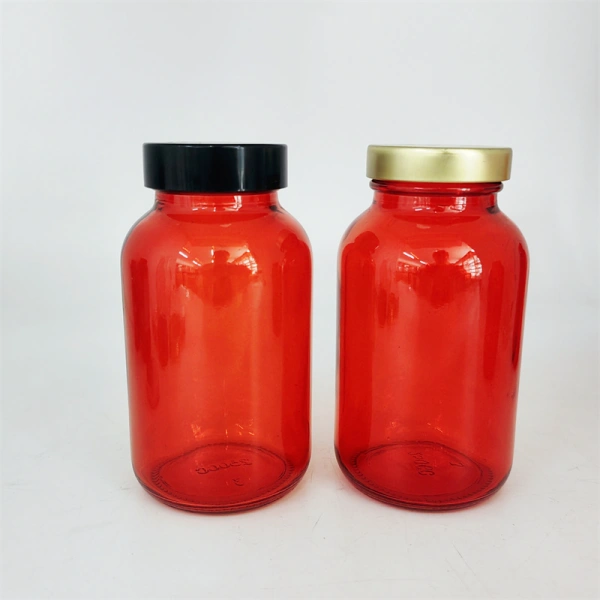 red capsule bottle